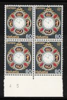 1976 Europamarke Nr.577.Pf2, 2x Abart "Roter Punkt in der 0"