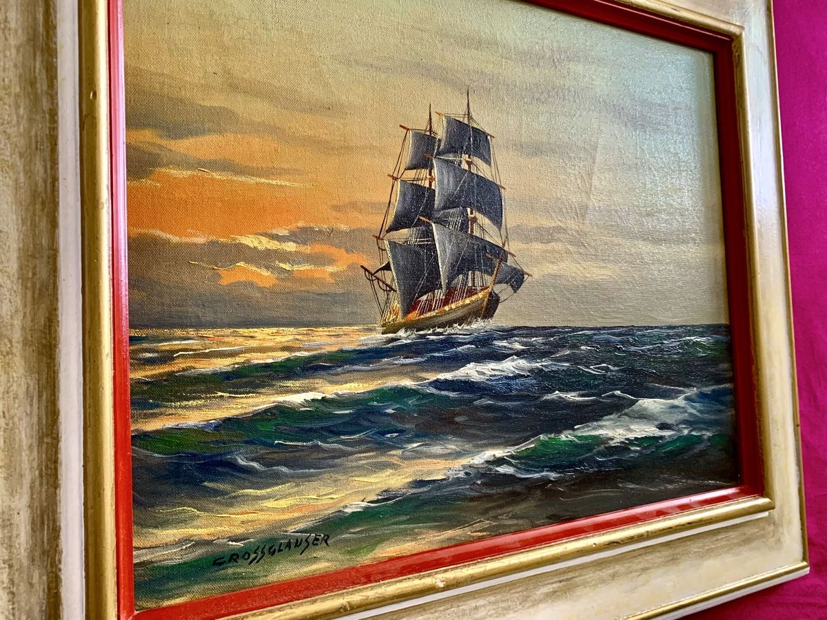 Tableaux: Eindrückliches Gemälde Segelschiff Grossglauzer – D'occasion à Wallisellen par Died