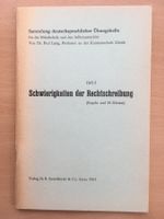 Schwierigkeiten der Rechtsschreibung - Sammlung - Paul Lang