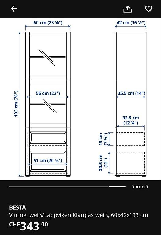 Ikea Vetrine: IKEA Besta (BESTÅ) Vitrine – Usato da Krauchthal venduto da Le_Sa 3
