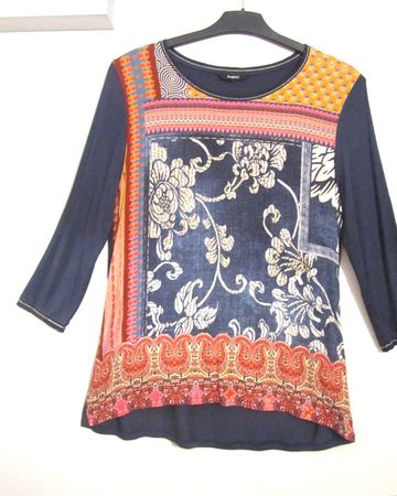 DESIGUAL Bluse /Shirt sehr edel-neuwertig! S/M/L  Strass TOP
