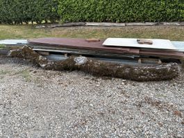 Nussbaumholz Ast ca. 30cm dick, 4m lang