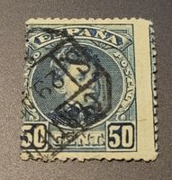 Spanien 1901 dezentriert briefmarke
