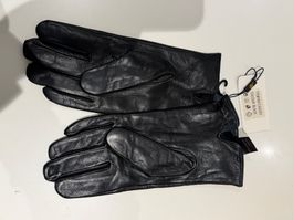 Echt Leder Finger Handschuhe xxl schwarz
