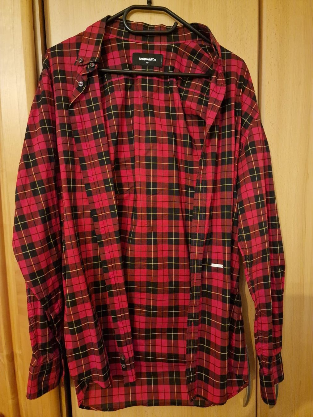 Dsquared2 Camicie: Dsquared2 Hemd Holzfäller Style Rot/Schwarz Gr. 48 – Nuovo (secondo la descrizione) da Grenchen venduto da Lucifero17