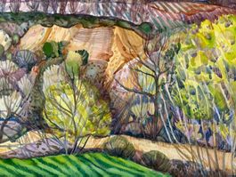 Max Brunner – Grossformatiges Aquarell-Bild - Unikat