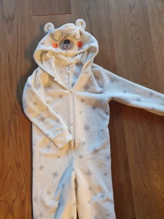 Kuscheliger Eisbären Overall, Pyjama oder Fasnachtskostüm