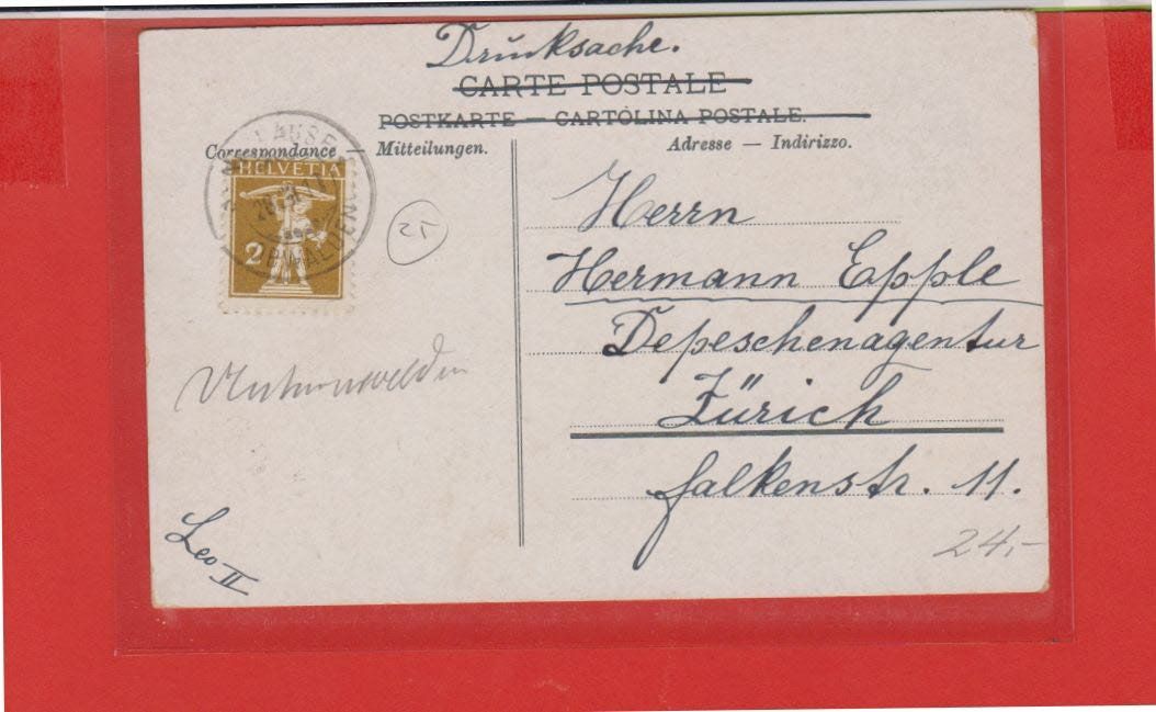 Cartoline postali: Kerns  -  alte Ansichtskarte von 1910 – Usato da Vitznau venduto da Ropaku 1