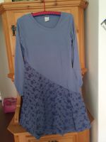 Schönes Langarmkleid Gr.36/38 Keedo Stickerei Bau...