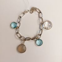 Silber Armband mit Anhänger, NEU