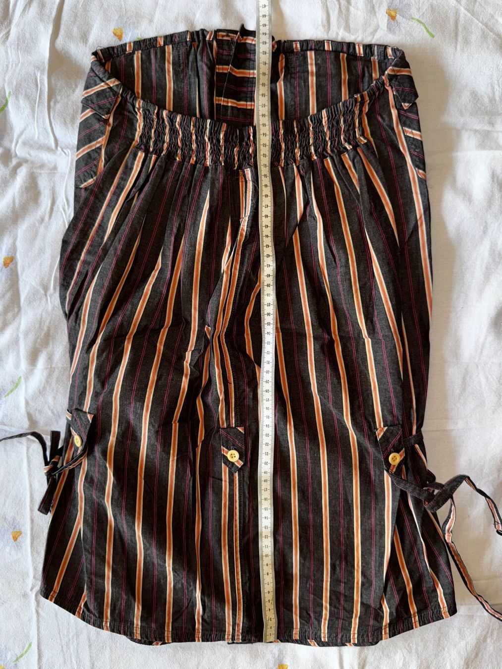 Billabong Kleider: Billabong robe bustier rayé marron et rose/orange taille 2 – Neu (gemäss Beschreibung) aus Ovronnaz von Etagne68 1