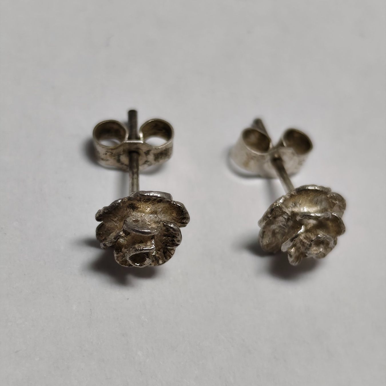 Orecchini pendenti & Orecchini a lobo: Vintage Silver silber Stud Earrings Boucles d'Oreilles #A4 – Usato da Châtelaine venduto da Tropic.Watch2 1