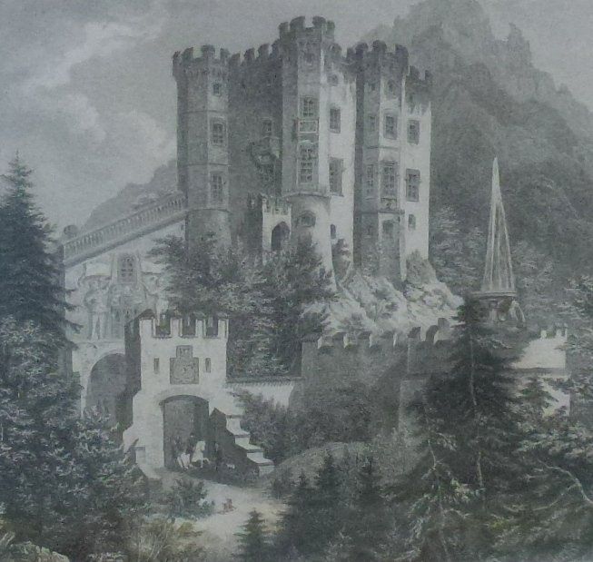 Incisioni: Wunderschönes Bild - Schloss Hohenschwangau – Usato da Walkringen venduto da Casablanca777 2