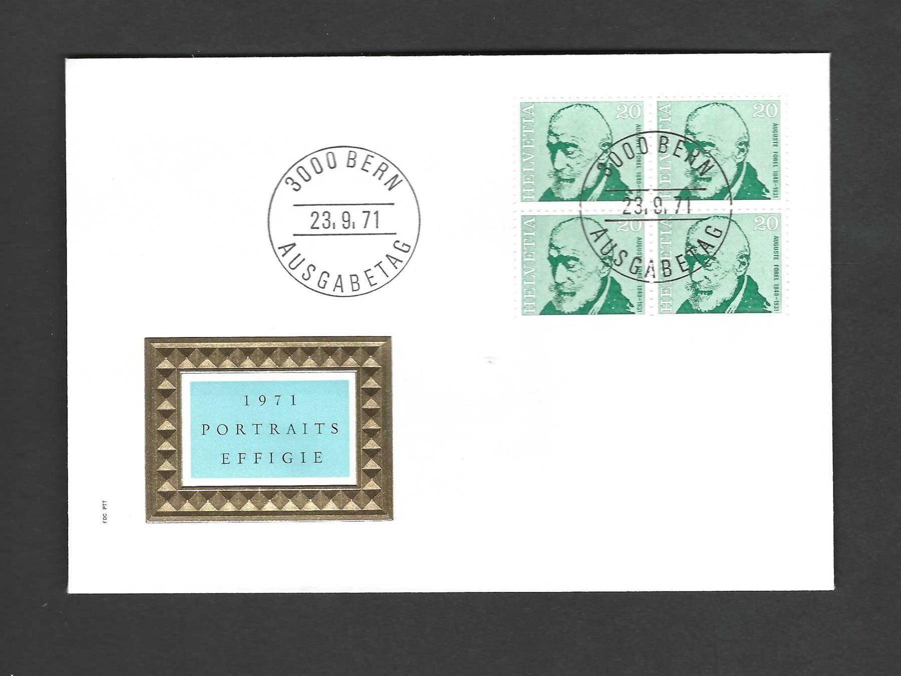 Tutti i francobolli: CH FDC Viereblock 1971 – Nuovo e nell'imballaggio originale da Koblenz venduto da Markenhimmel
