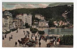 BRUNNEN Vor Ankunft des Dampfbootes - Stempel Hotel