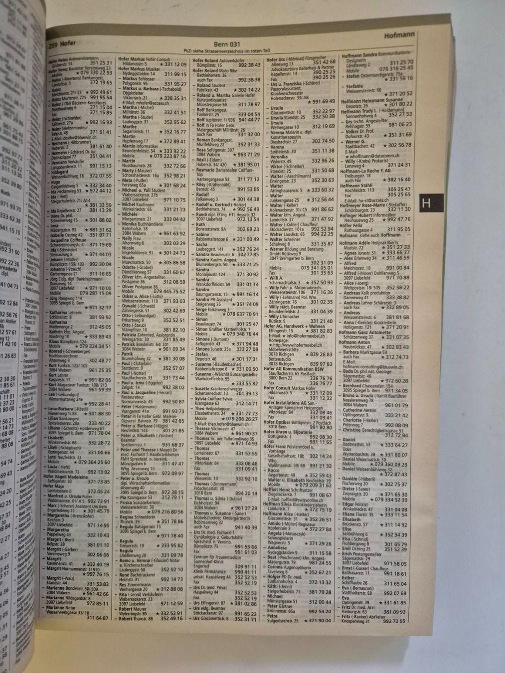 Libri: Bern Stadt und Region, Telefonbuch 2000 – Usato da Langendorf venduto da zvonu161 4