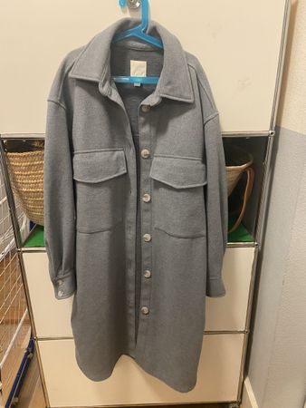Giacca tipo camicia H&M grigia taglia S in buono stato