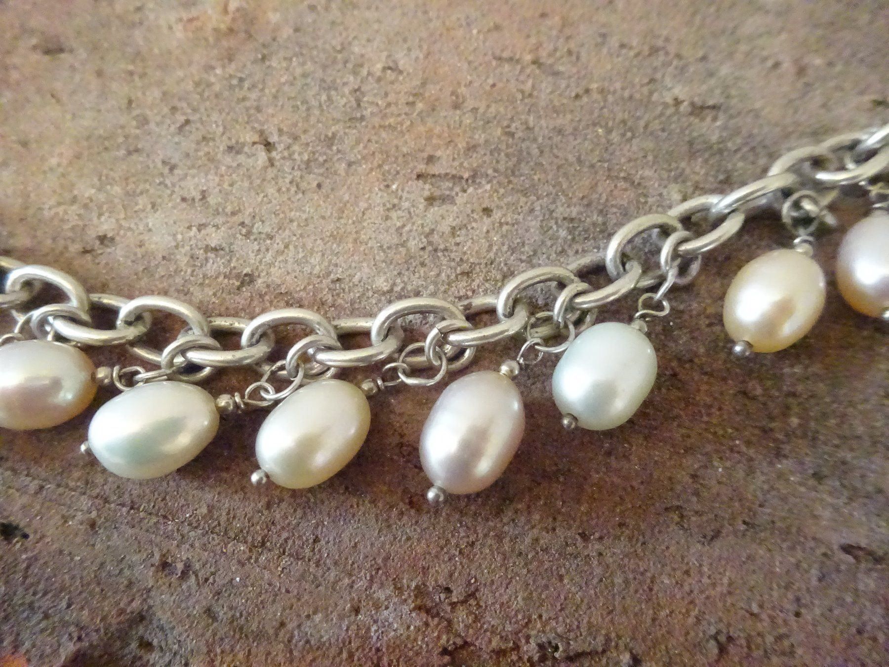 Bracciali & Braccialetti: Armband Perlen / 925 Silber – Usato da Esslingen venduto da FetteSchnecke 5