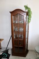 Vitrinen Schrank Holz dunkel gebraucht