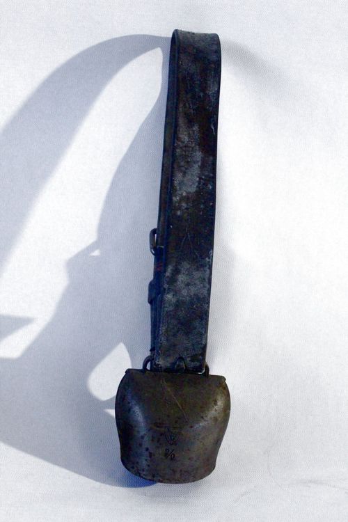 Campanacci mucche: Fiermann/Buller 2/0 SCHELLE mit Riemen, handgefertigt, 1910 – Usato da Bern venduto da kultiges