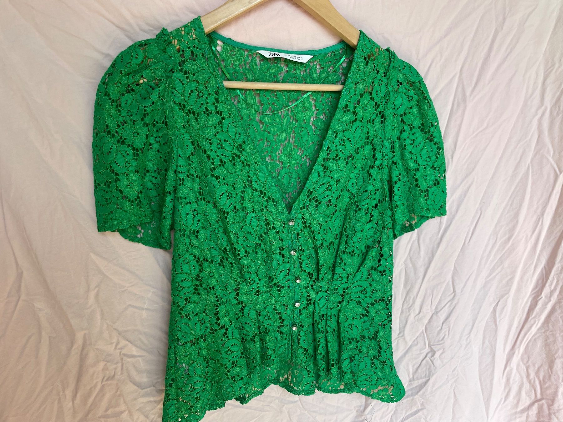 Zara Camicette: Bluse Zara mit Spitze – Nuovo (secondo la descrizione) da Zürich venduto da ufe_f5q5 3
