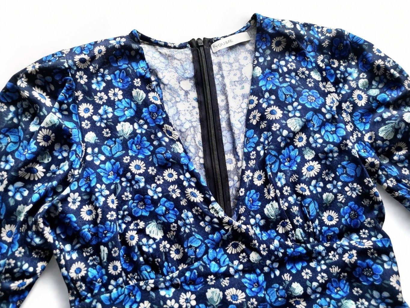 Vestiti: Geblümtes Kleid Blau Langarm Damen – Nuovo (secondo la descrizione) da Fully venduto da VaneaSelection 5