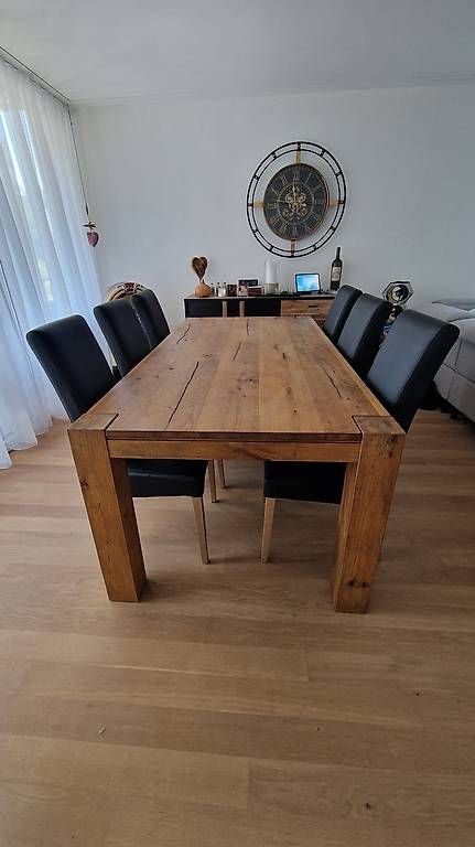 Tavoli: Schöner Holz Esstisch mit 6 Stühlen – Usato da Ellikon a d Thur venduto da Tom78 3