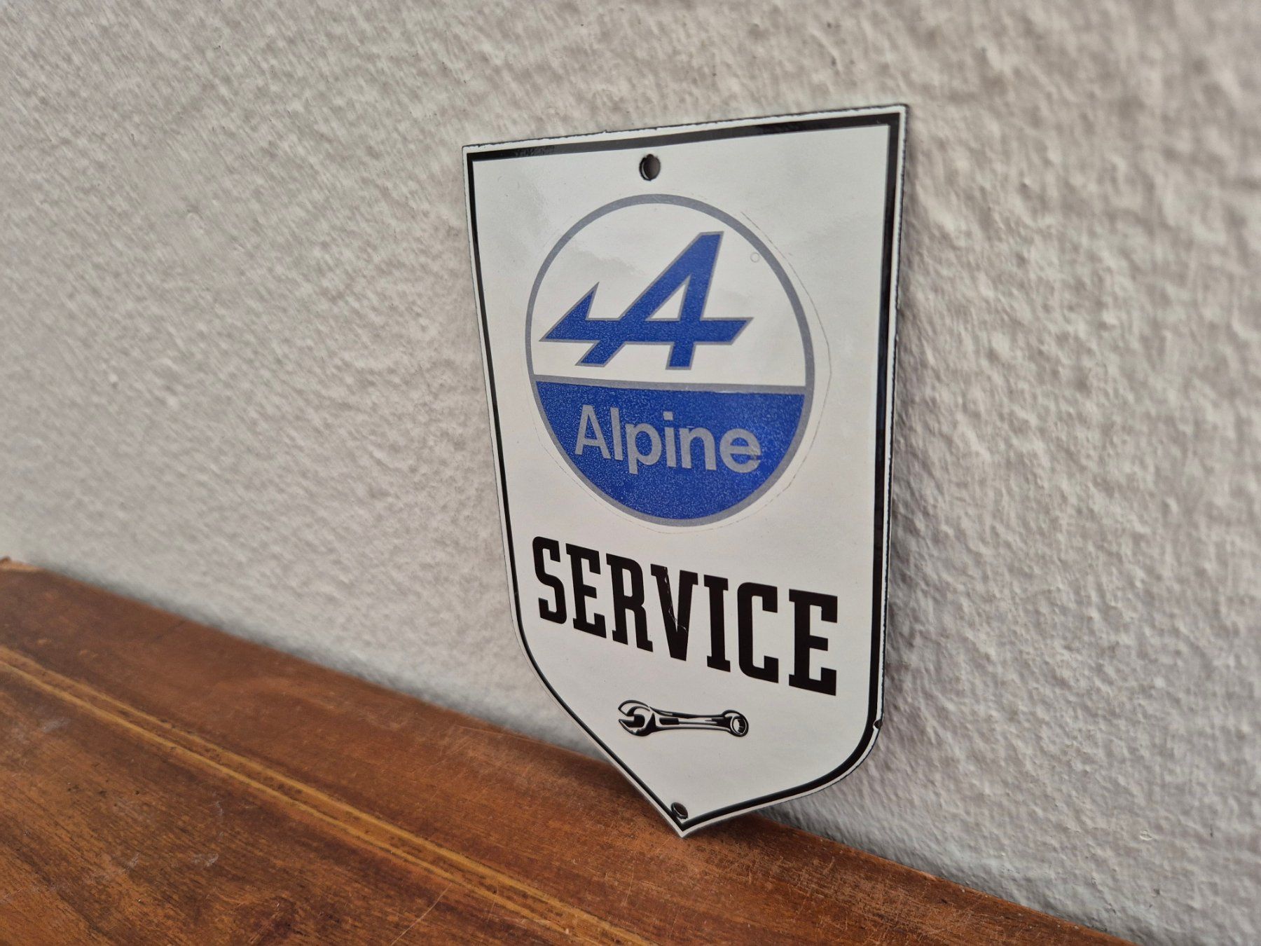 Alpine Insegne: Emailschild Alpine Service Auto Werkstatt Emaille Schild – Nuovo (secondo la descrizione) da Schaffhausen venduto da pfanis09 3