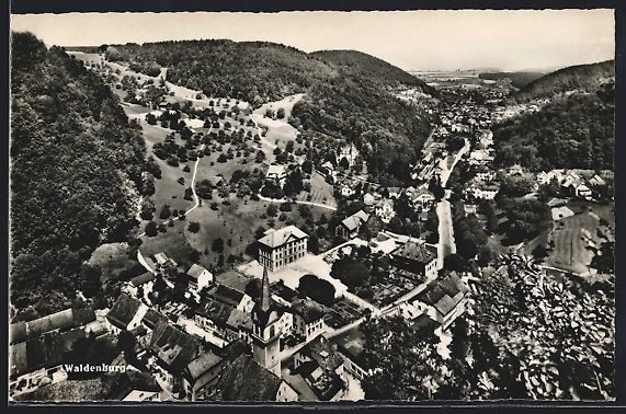 Ansichtskarten: Waldenburg, Gesamtansicht mit Waldhinter – Gebraucht aus Berlin von bartko-reher