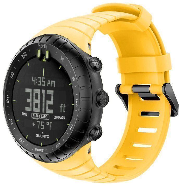 Ersatzarmband Für Suunto Core – Silikon, Wasserdicht, Mit Edelstahlverschluss