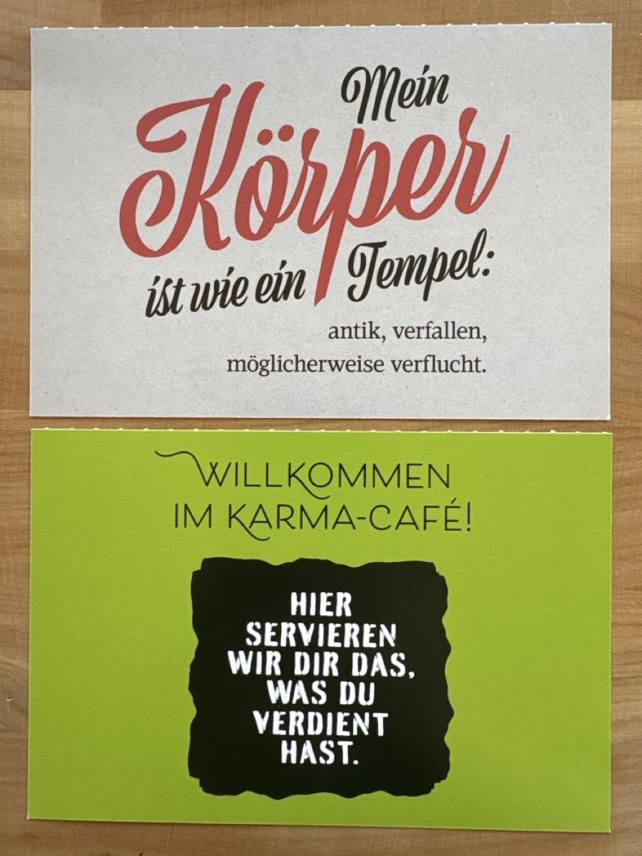 Cartoline postali: 6 AK mit Sprüche / Text – Usato da Rümlang venduto da Kartenpost1 3