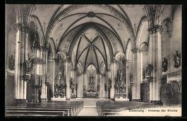AK Dussnang, Inneres der Kirche, 1915