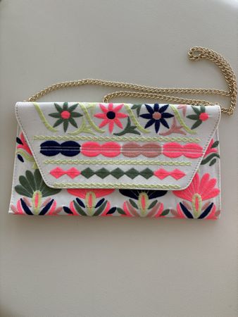 clutch bag machine embroidery, textiles