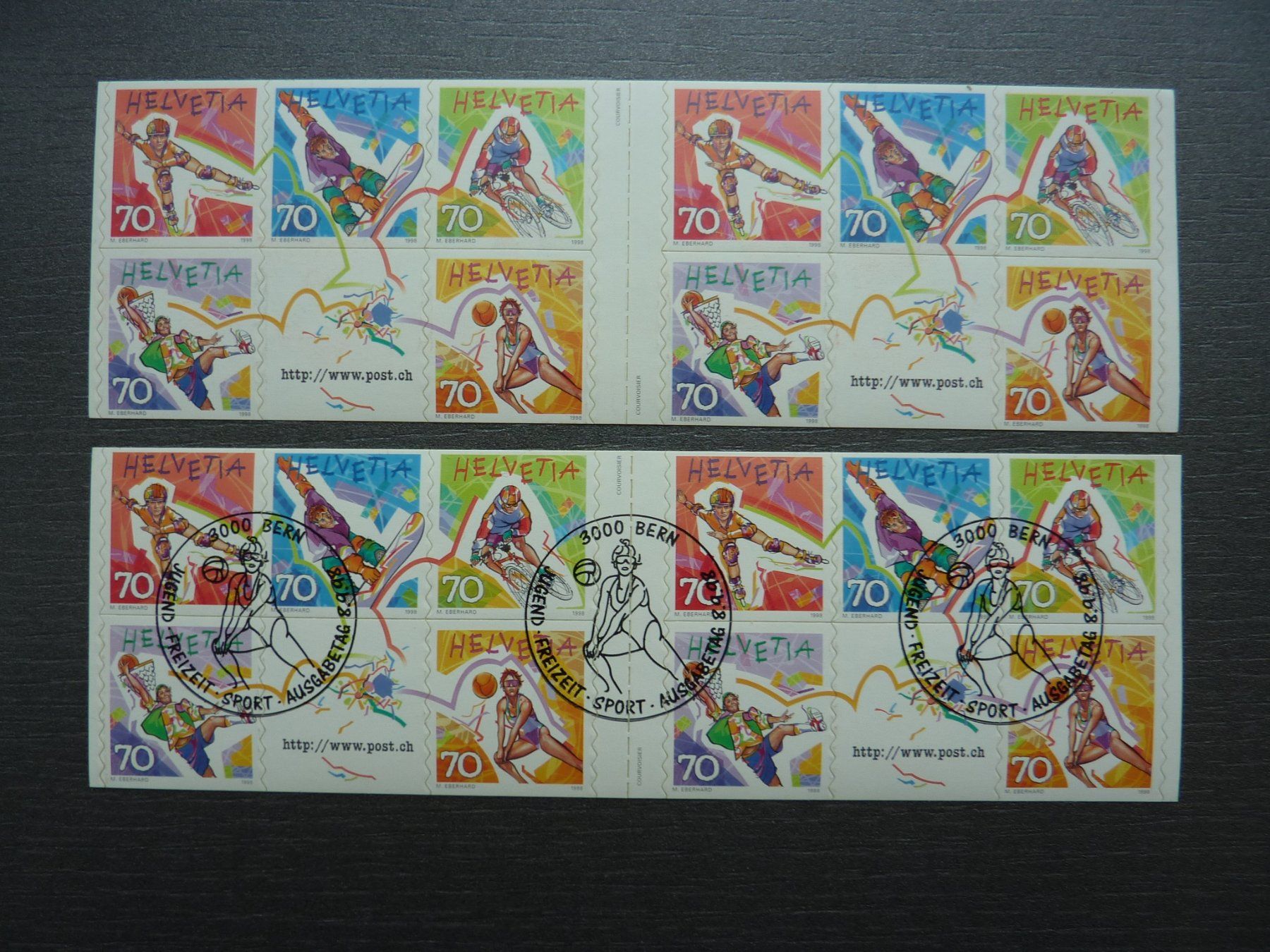 Alle Briefmarken: ET + **  Markenheft Jugend, Freizeit, Sport,  Fr. 8.50 – Neu (gemäss Beschreibung) aus Zürich von Aetna14
