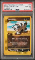 PSA 10 Houndour Reverse Aquapolis #87/147 Pokémon Italian