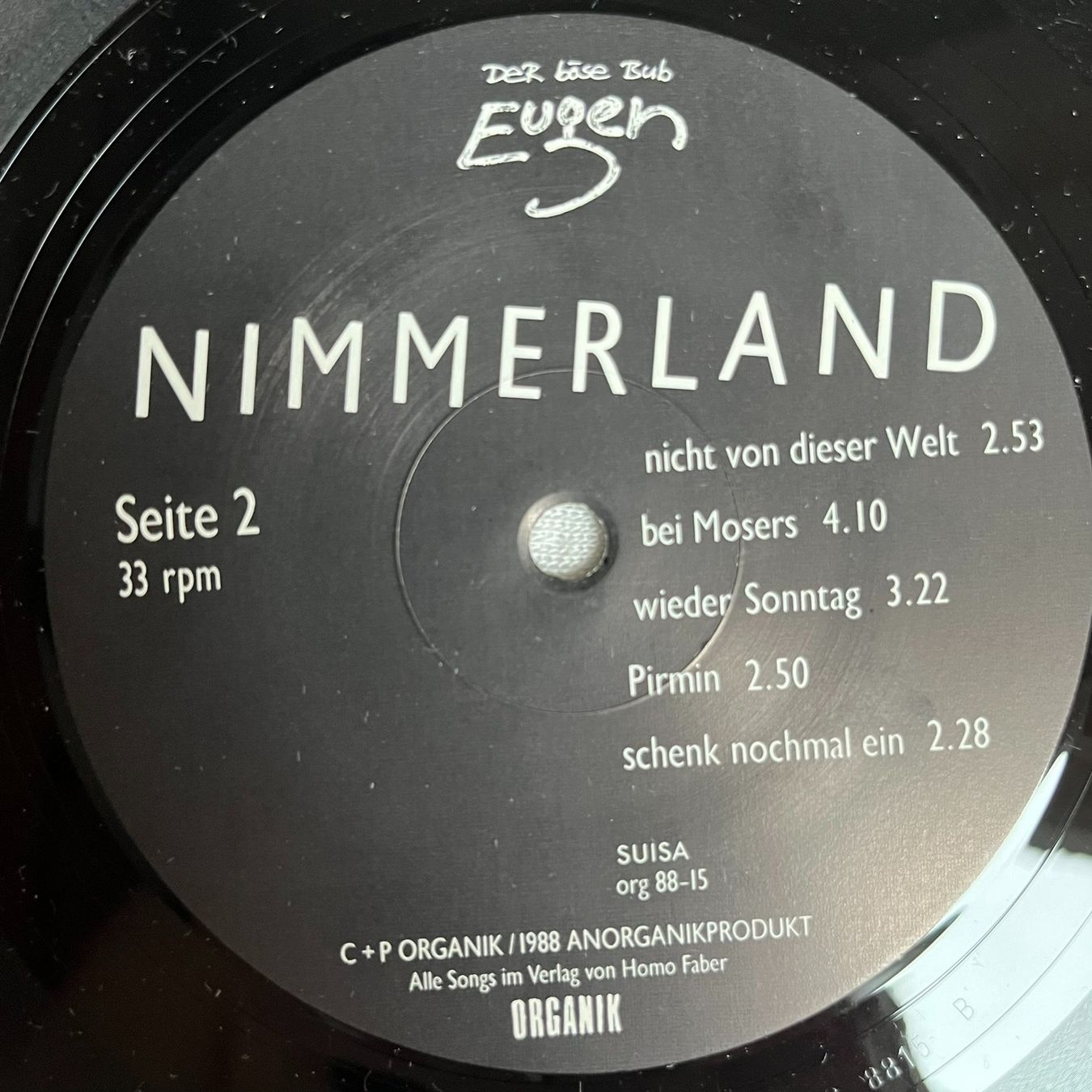 Dischi in vinile: Der Böse Bub Eugen – Nimmerland – Usato da Effretikon venduto da ChrisLamberger 3
