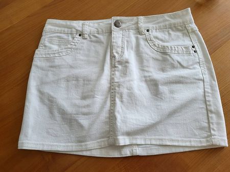 Jeans Mini Rock edc Esprit, weiss, Grösse 40