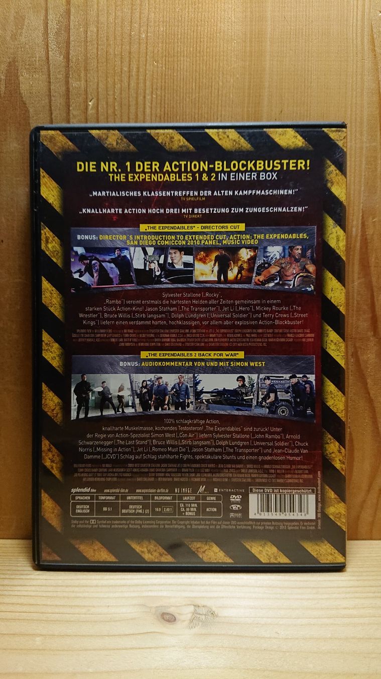 Alle DVDs: THE EXPENDABLES 1 bis 3 auf DVD – Gebraucht aus Wilderswil von Exebub 2