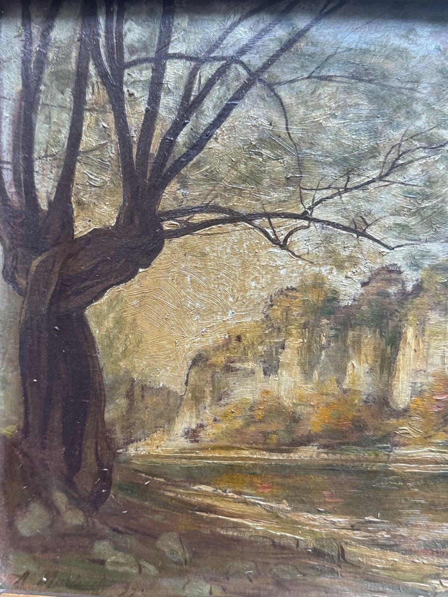 Dipinti: A.Martinet 1899 Le Rhône, La jonction  – Usato da Genève venduto da Atelier.Curio 2