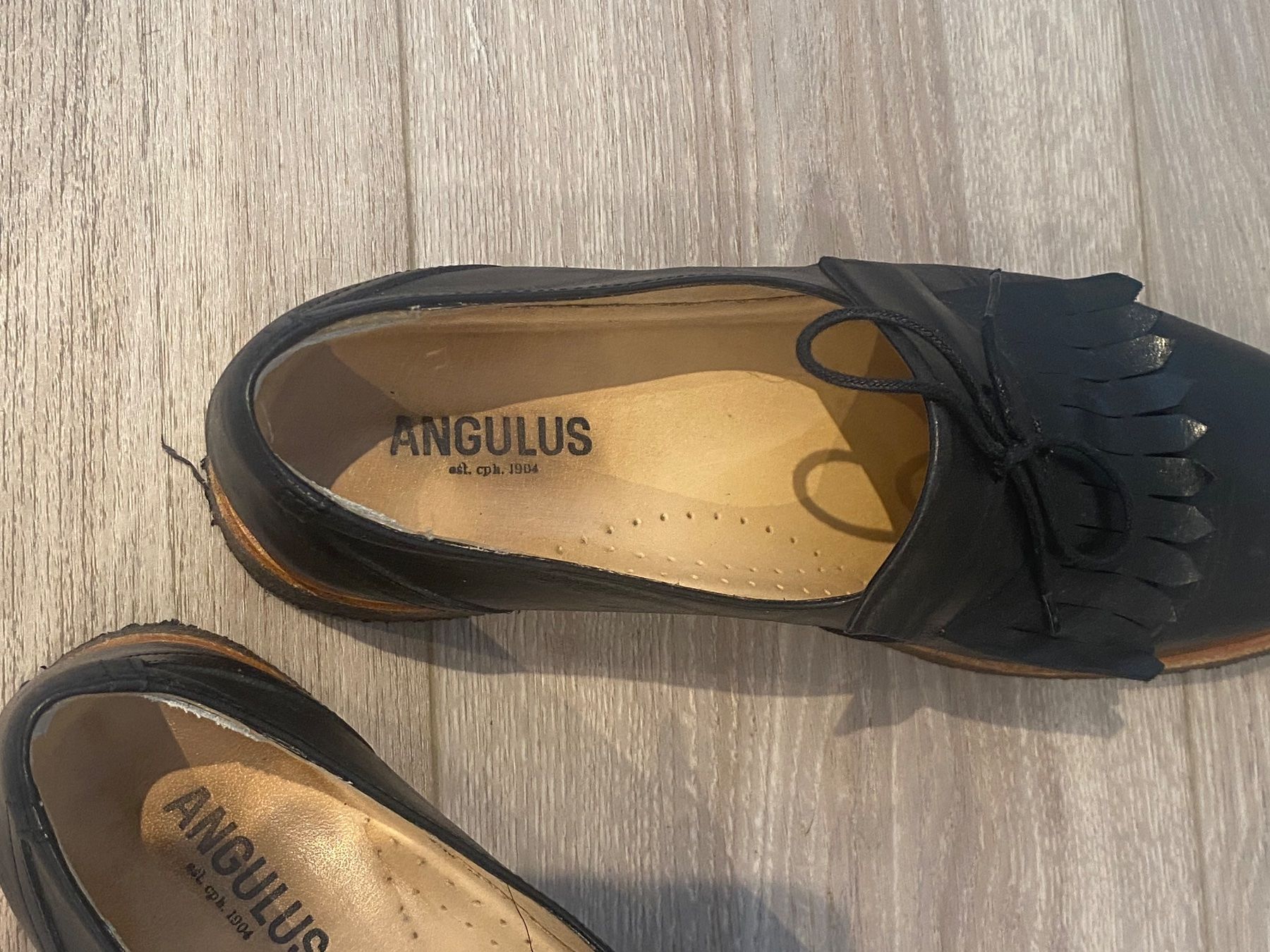 Scarpe da donna: Schuhe Angulus schwarz Leder Fransen – Usato da Basel venduto da NormaJean01 3