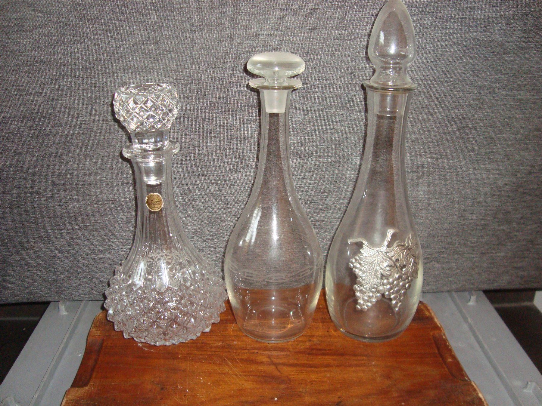 Gläser: Glas Garaffen/Kerzenständer – Gebraucht aus Walzenhausen von Totenkopf0