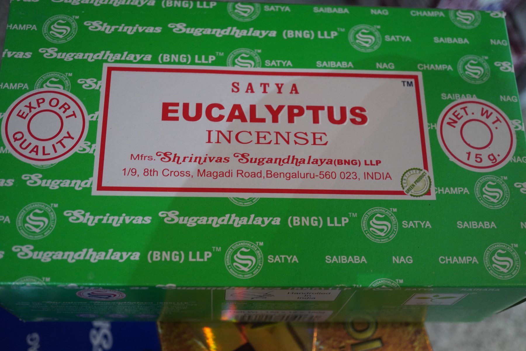 Candele: Nag Champa Eucalyptus   Räucherstäbchen BOX – Nuovo e nell'imballaggio originale da Eschenbach SG venduto da topstone 1