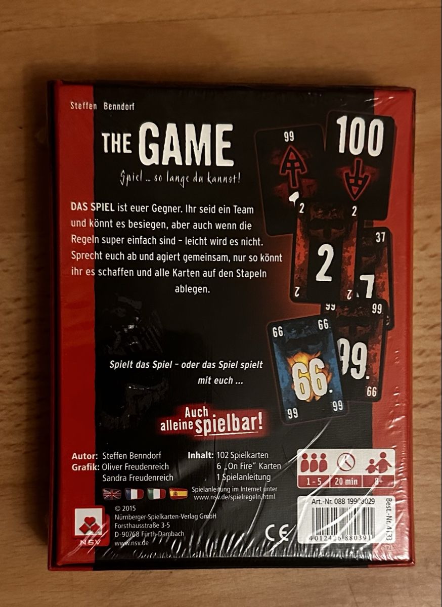 Spiele: Kartenspiel The Game – Neu und originalverpackt aus Full-Reuenthal von xeneya 1
