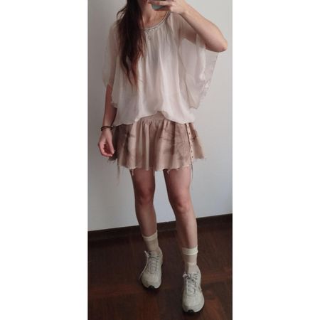 Luftige, sommerliche Seidenbluse