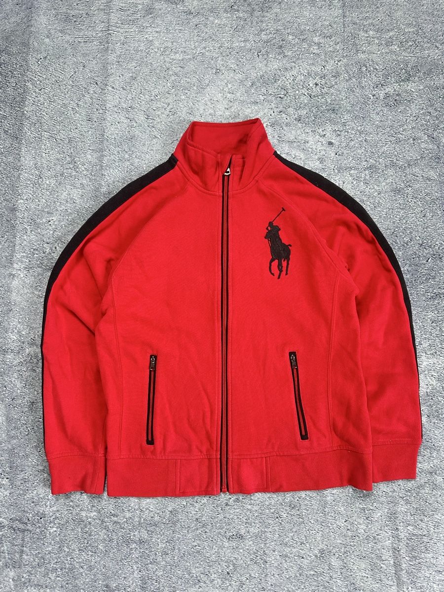 Ralph Lauren Giacche: Polo Ralph Lauren Zip Jacke, Rot, – Usato da Luzern venduto da 041Vintage