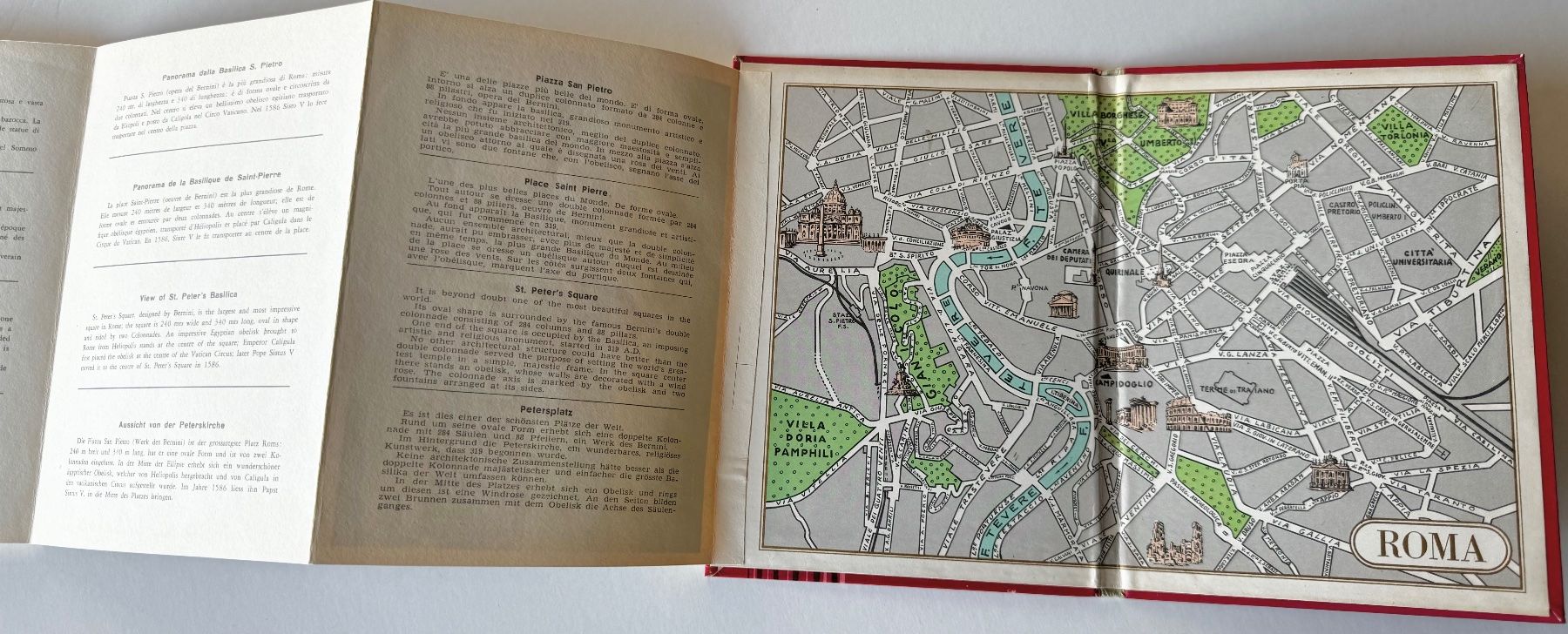 Album: Leporello di Roma, Antik mit Städteplan – Usato da Zürich venduto da Octopus-275 3