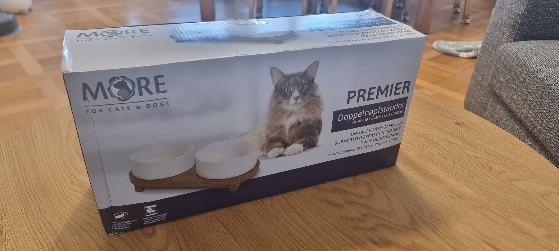 Piatti: MORE - cat twin feeder stand – Nuovo e nell'imballaggio originale da Petit-Lancy venduto da Kil_2ckr