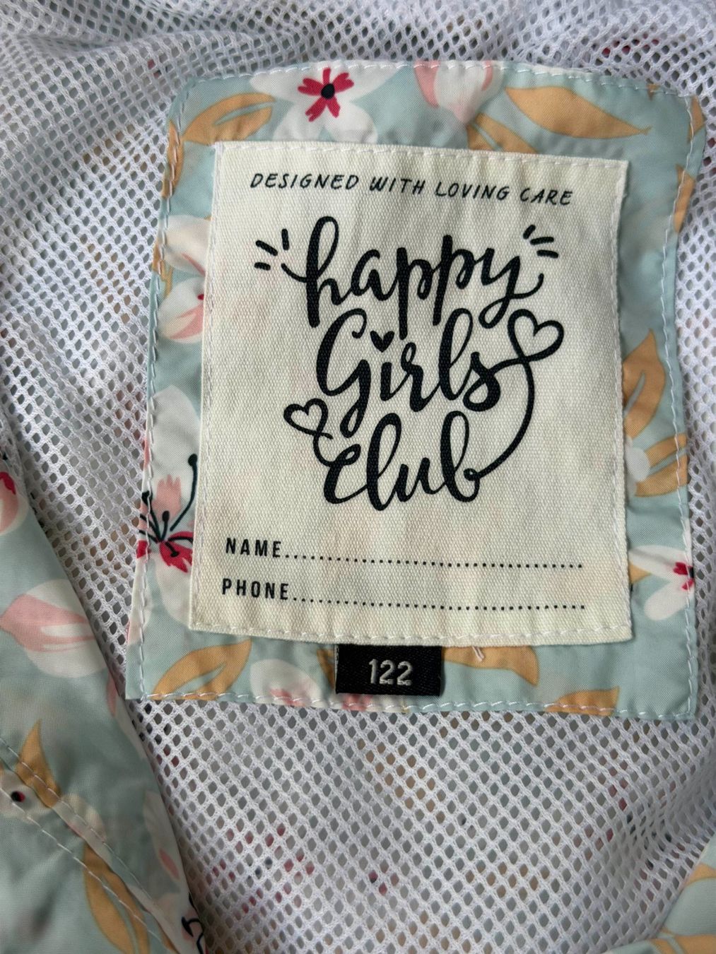 Giacche & Cappotti: Hellblaue Kinder-Windjacke mit Blumenmuster (Größe 122) – Usato da Frauenfeld venduto da geo_rpd9 6