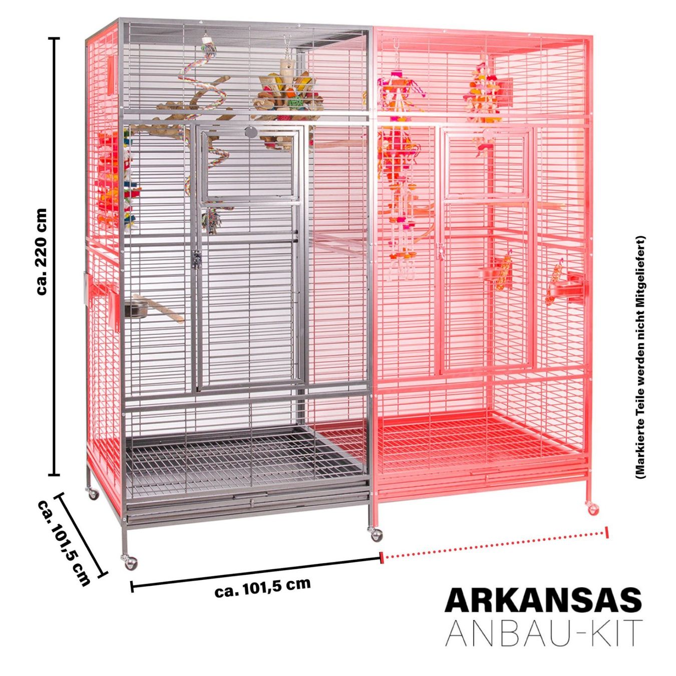 Käfige, Transport & Sicherheit: Montana Arkansas Nova Anbaukit Platinum – Neu und originalverpackt aus Bottighofen von zaap 4