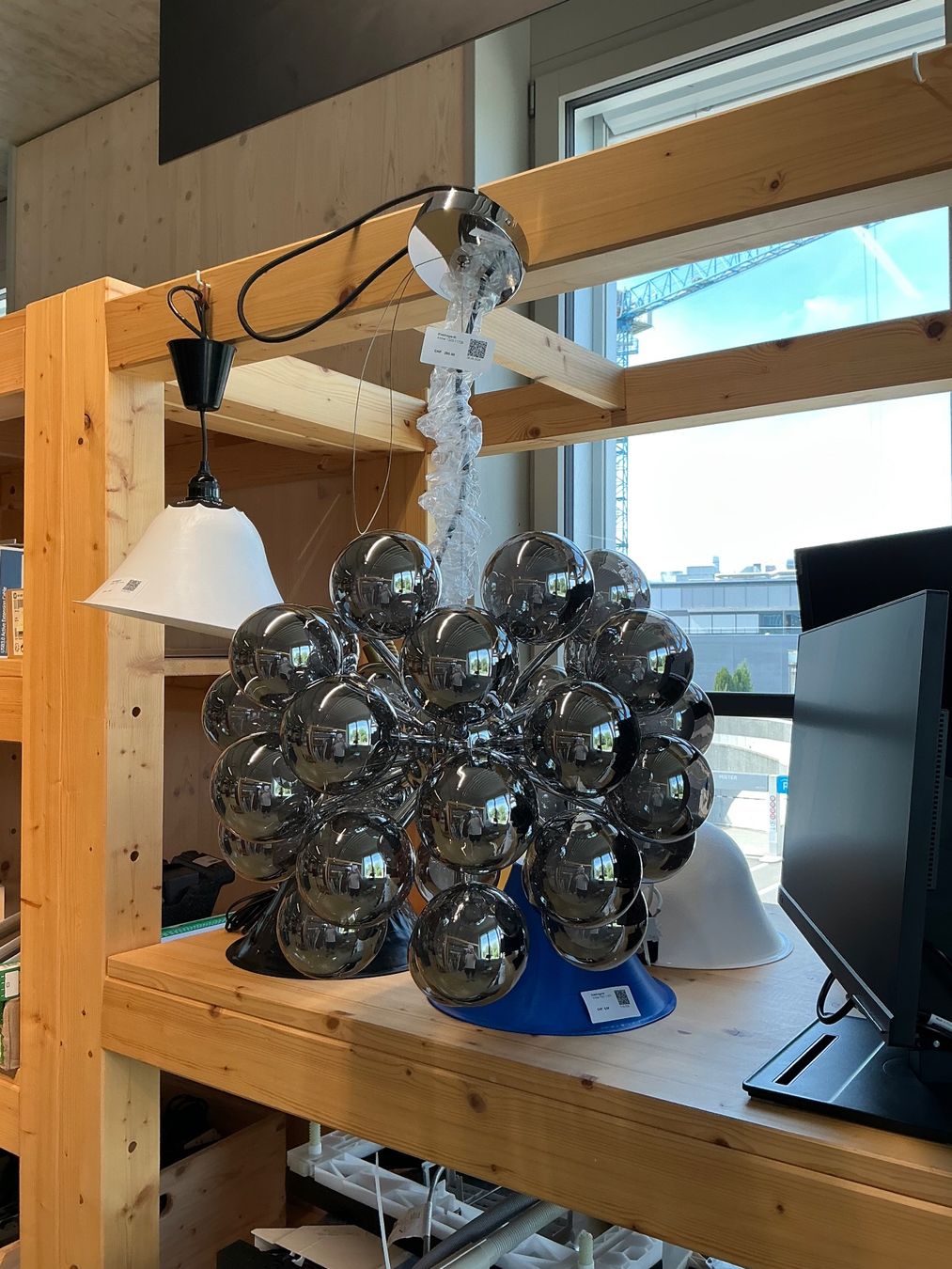 Lustres & lampes de plafonds: Lindby Hängeleuchte Chrom – D'occasion à Zug par Bauteile-Zug
